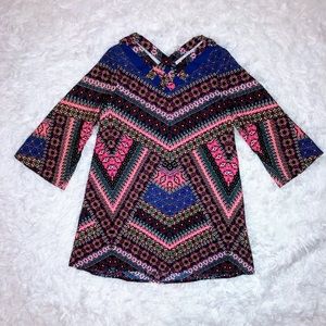 Gianni Bini Girls’ Size 5 Dress- Vivid Bold Prints